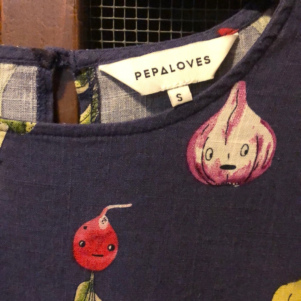 Pepaloves Eat Your Veggies Shift Dress Small - Picture 3 of 5